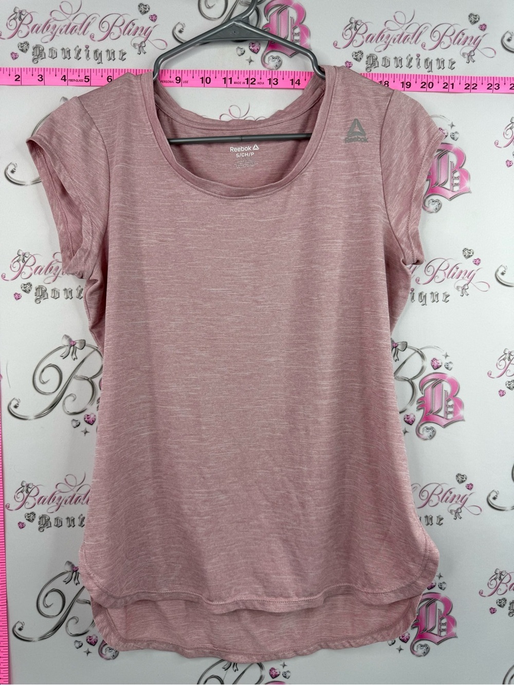 Reebok tshirt light pink rose Women's Rose Pink Short Sleeve Performance Tee
